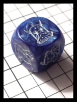 Dice : Dice - 6D - Blue with Being Types on Facets - FA collection buy Dec 2010